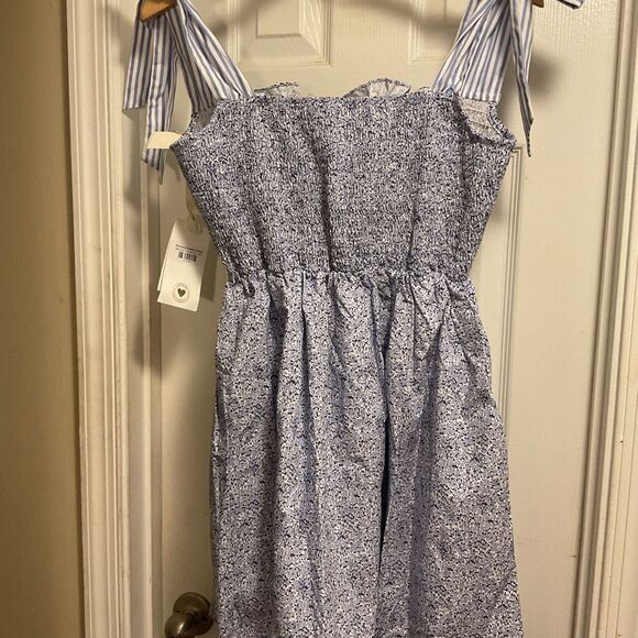 NWT Dondolo dress floral Anchor smoked top dress sz.XL10/12 - Picture 4 of 9